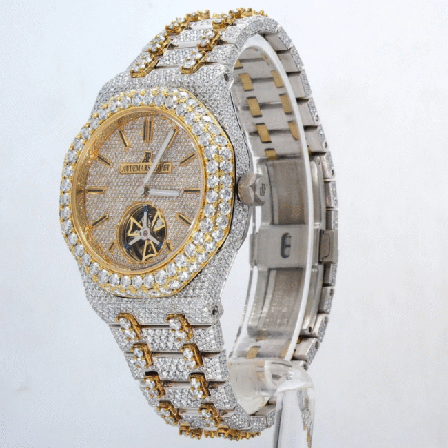 iced out watch moissanite passes diamond tester vendor india - Image 3