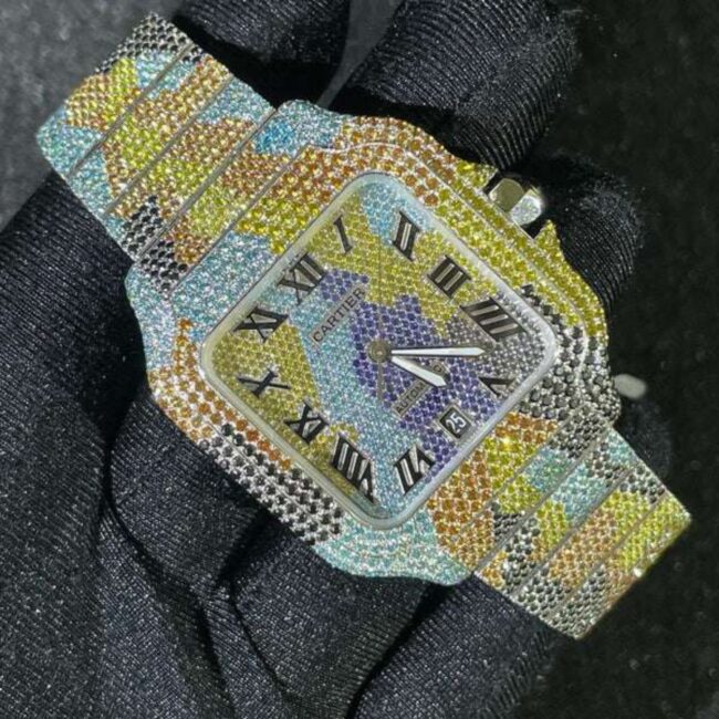 men's moissanite diamond watch - Image 7