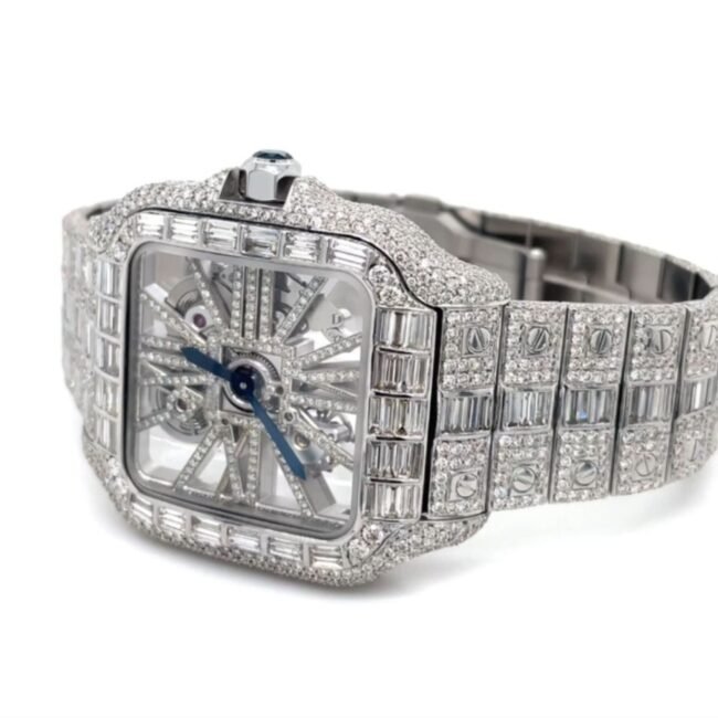 iced out watch moissanite passes diamond tester vendor india - Image 7